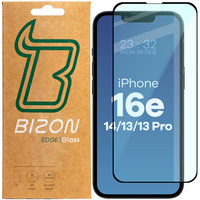 Szkło hartowane Bizon Glass Edge 2 do iPhone 14 / 13 / 13 Pro, czarne