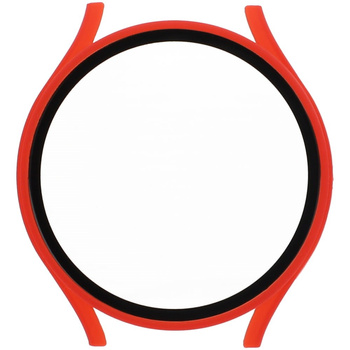 Etui Bizon Case+Glass do Galaxy Watch 5 44mm, czerwone