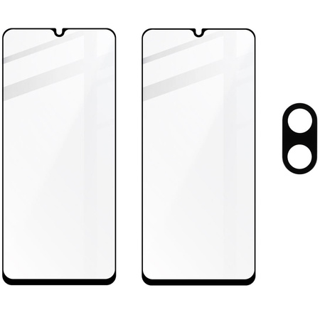 2x Szkło + szybka na aparat BIZON Edge 2 Pack do Redmi 13C/Poco C65
