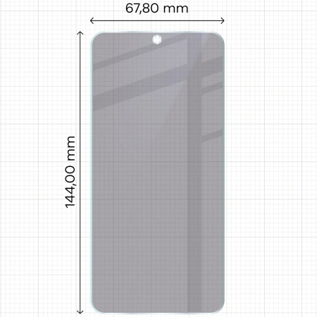 Prywatyzujące szkło hybrydowe Bizon Glass Mule Shadow do Galaxy S24, matowe