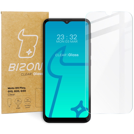 Szkło hartowane Bizon Glass Clear do Motorola Moto G10 / G20 / G30 / G9 Play