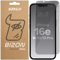 Prywatyzujące szkło hartowane Bizon Glass Clear Shadow do iPhone 16 Pro Max, przyciemniane