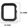 Etui ze szkłem do zegarka Bizon Case Watch Adamo do Apple Watch SE 3 / SE 2 / SE / 6 / 5 / 4 (40 mm), matowe czarne