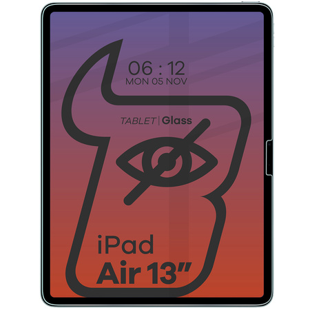 Prywatyzujące szkło hartowane Bizon Glass Tab Clear Shadow Duo do iPad Air 13" 2025 / 2024, 2 sztuki