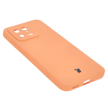 Etui Bizon Case Silicone Sq do Xiaomi 13, pomarańczowe