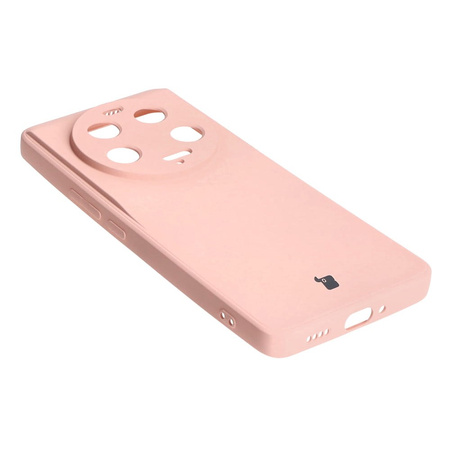 Etui Bizon Case Silicone Sq do Xiaomi 13 Ultra, jasnoróżowe