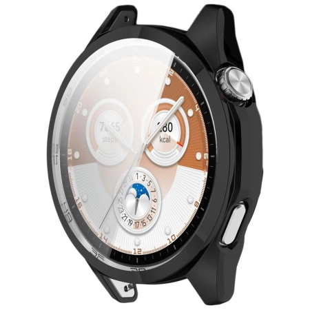 Etui z osłoną ekranu Bizon Case Watch Felipe do Huawei Watch GT6 46 mm, czarne