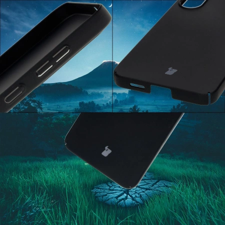 Etui Bizon Case Łupka do Galaxy S25 Plus, czarne