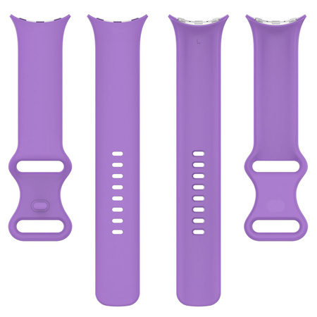 Silikonowy pasek Bizon Strap Watch Silicone S do Google Pixel Watch 3 (45mm), fioletowy