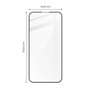 Szkło hartowane Bizon Glass Edge do iPhone 14 Pro Max, czarne