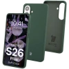 Silikonowe etui Bizon Soft Case do Galaxy S26 Plus, ciemnozielone