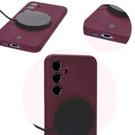 Etui silikonowe Bizon Soft Case do Galaxy A55 5G, ciemnofioletowe