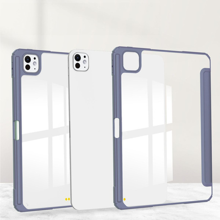 Etui Bizon Case Tab Clear Matt do iPad Pro 11" 5 gen. 2024, lawendowe