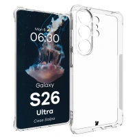 Elastyczne etui Bizon Case Salpa do Galaxy S26 Ultra, przezroczyste