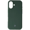 Silikonowe etui Bizon Soft Case do iPhone 17, ciemnozielone