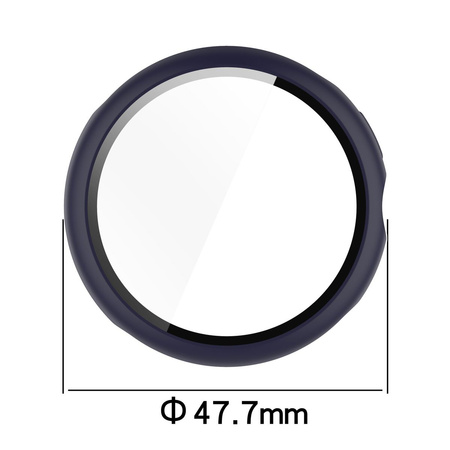 Etui ze szkłem do zegarka Bizon Case Watch Adamo do Google Pixel Watch 3 45mm, niebieskie