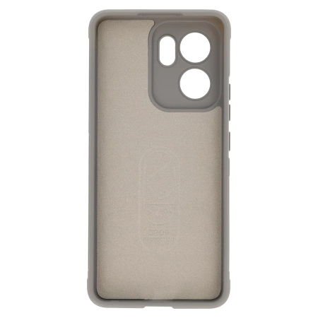 Pancerne etui Bizon Case Tur do Oppo Reno13 F, jasnoszare