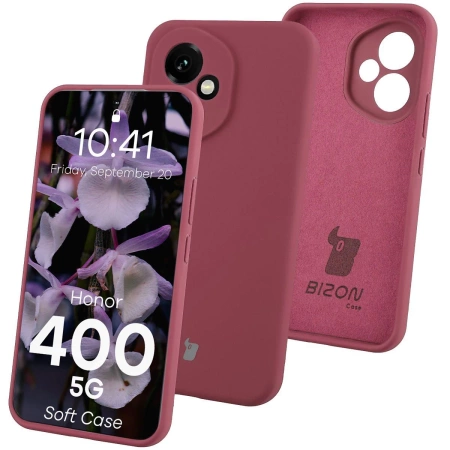 Silikonowe etui Bizon Soft Case do Honor 400, ciemnofioletowe