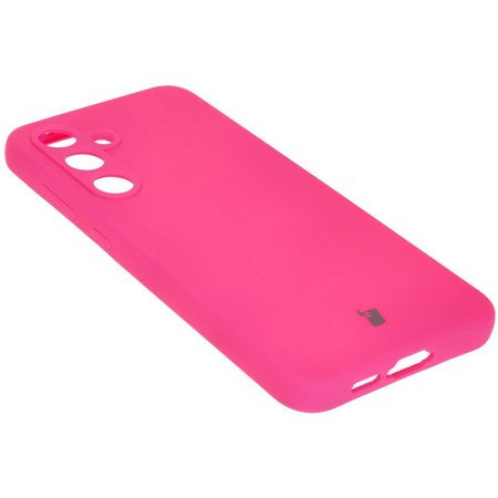 Silikonowe etui Bizon Soft Case do Galaxy S24 FE, neonowo-różowe