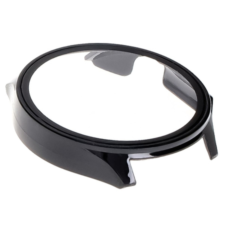 Etui ze szkłem do zegarka Bizon Case Watch Adamo do OnePlus Watch 3 / Oppo Watch X2, czarne