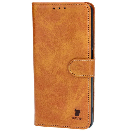 Etui z klapką Bizon Case Pocket do Motorola Moto G04 / G24, brązowe