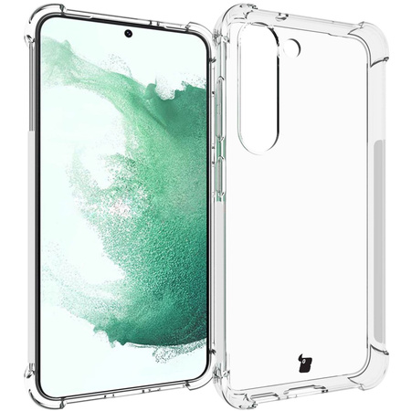 Etui + 2x szkło + obiektyw Bizon Case Clear Pack do Samsung Galaxy S23 Plus, przezroczyste