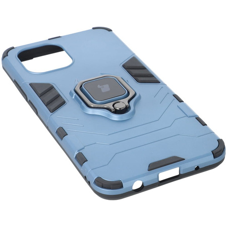 Etui Bizon Case Armor Ring do Redmi A1, niebieskie