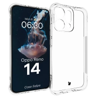 Elastyczne etui Bizon Case Salpa do Oppo Reno 14, przezroczyste