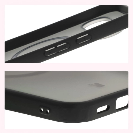 Etui z pierścieniem magnetycznym Bizon Case MatteO do Pixel 10 Pro XL, przydymione-czarne