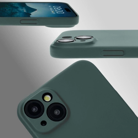 Etui Bizon Case Łupka do iPhone 15 Plus, zielone