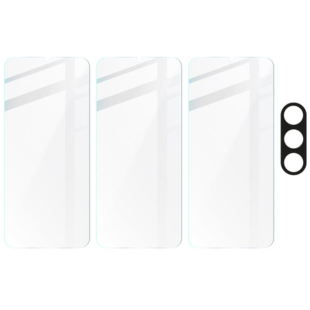 3x Szkło + szybka na aparat BIZON Clear 2 Pack do Galaxy A25 5G