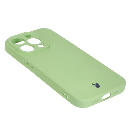 Etui Bizon Case Silicone do iPhone 15 Pro, jasnozielone