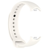 Silikonowy pasek Bizon Strap Watch Silicone do Xiaomi Smart Band 9 / 9 NFC / 8, biały