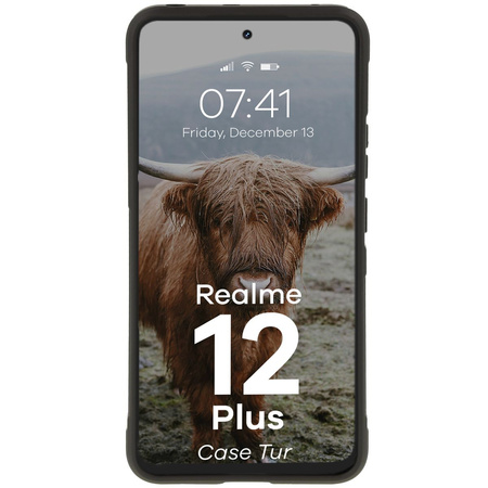 Pancerne etui Bizon Case Tur do Realme 12+, czarne