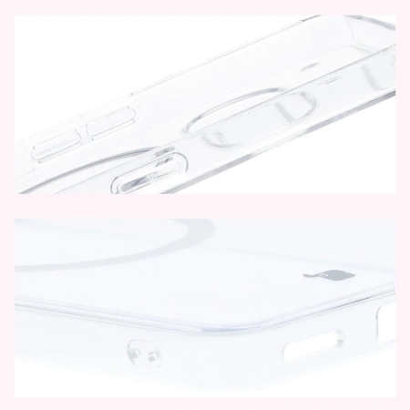 Etui z pierścieniem magnetycznym Bizon Case CrystalO do Nothing Phone (3a), przezroczyste