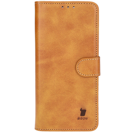 Etui z klapką Bizon Case Pocket do Xiaomi Poco F6 Pro, brązowe