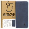 Etui z klapką Bizon Case Pocket Pro do iPhone 15 Pro Max, granatowe