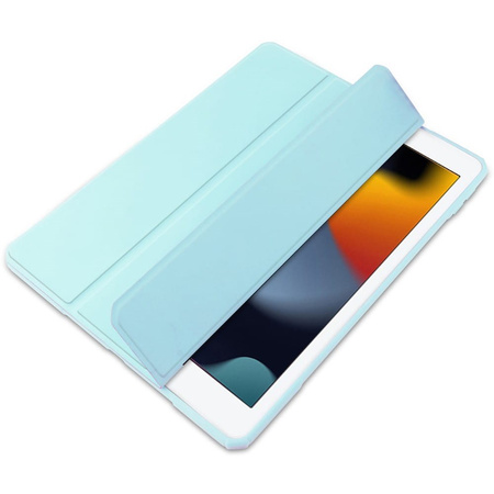 Etui Bizon Case Tab Clear Matt do Apple iPad 9/8/7 10.2 2021/2020/2019, błękitne