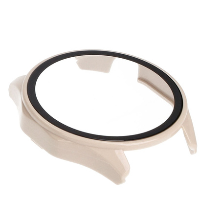 Etui Bizon Case Watch Adamo do Huawei Watch GT 4 46 mm, beżowe