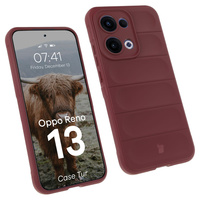 Pancerne etui Bizon Case Tur do Oppo Reno13, burgundowe