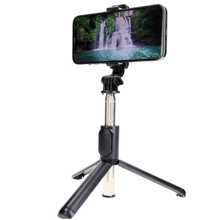 Kijek do selfie / tripod z pilotem Bizon Accessories Selfie Simple, czarny