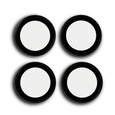 Szkło na aparat Bizon Glass Snap Lens do Xiaomi Redmi Note 14 Pro 5G / Poco X7, 1 zestaw, czarna ramka