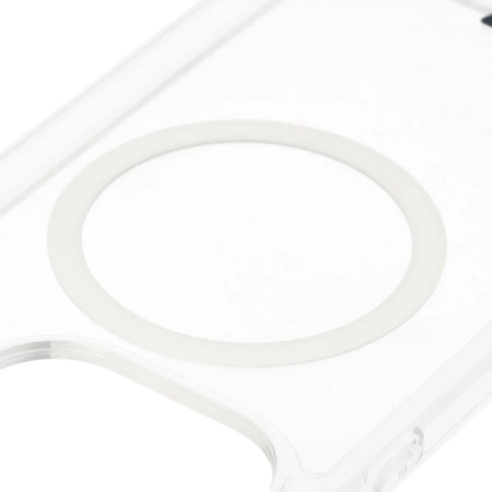 Etui z pierścieniem magnetycznym Bizon Case CrystalO do OnePlus 15, przezroczyste