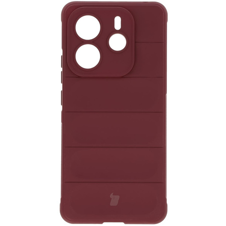 Pancerne etui Bizon Case Tur do Xiaomi Redmi Note 14 5G, burgundowe
