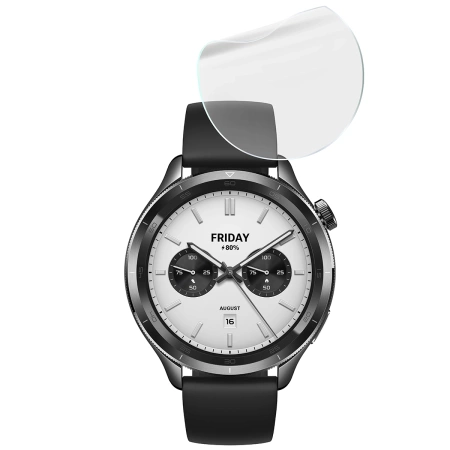 Folia hydrożelowa na ekran Bizon Glass Watch Hydrogel Duo do Xiaomi Watch S4, 2 sztuki