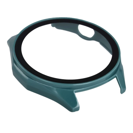 Etui ze szkłem do zegarka Bizon Case Watch Adamo do Huawei Watch GT6 46 mm, zielone