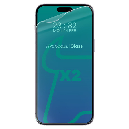 Folia hydrożelowa na ekran Bizon Glass Hydrogel dla iPhone 14 Pro Max, 2 sztuki