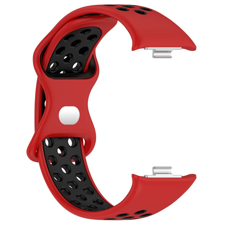 Pasek Bizon Strap Watch Octo do Redmi Watch 4 / Xiaomi Smart Band 9 Pro / 8 Pro, czerwono-czarny