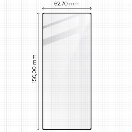 Szkło hartowane Bizon Glass Edge 2 do Galaxy Z Fold6, czarna ramka