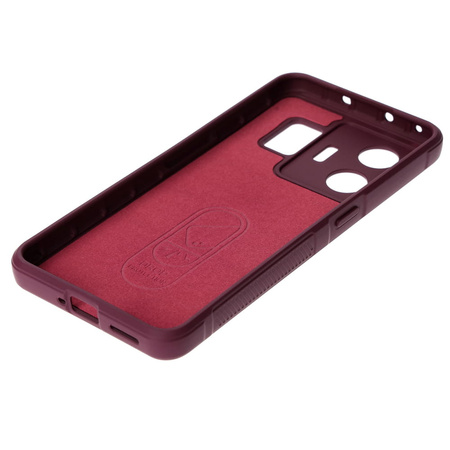 Pancerne etui Bizon Case Tur do Realme GT3, burgundowe